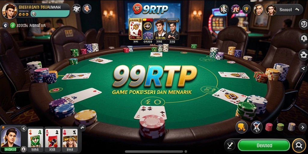 Tampilan menarik permainan Poker di 99RTP dengan grafis yang memukau.