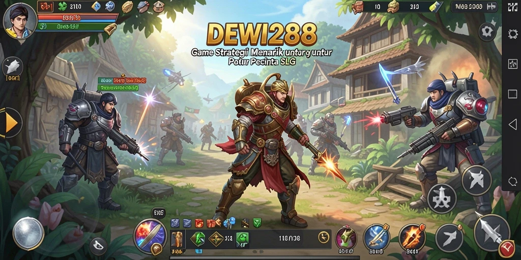 Tampilan gameplay SLG DEWI288 yang mendebarkan di layar perangkat Anda.