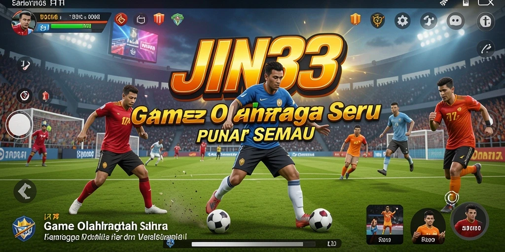 Tampilan gameplay JIN33 dengan aksi olahraga menarik.