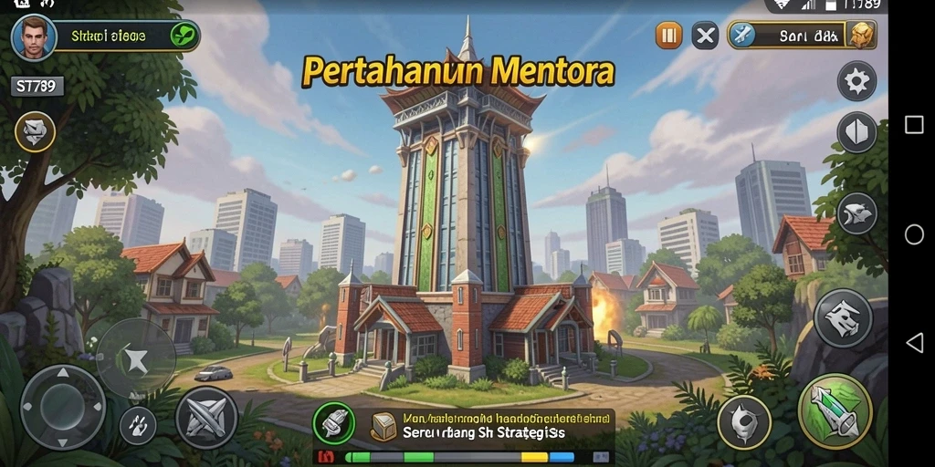 Gameplay menara pertahanan yang menarik dengan strategi mendalam.