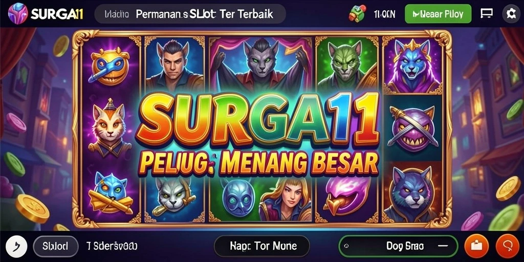 Tampilan gameplay SURGA11 yang seru dan menarik perhatian.